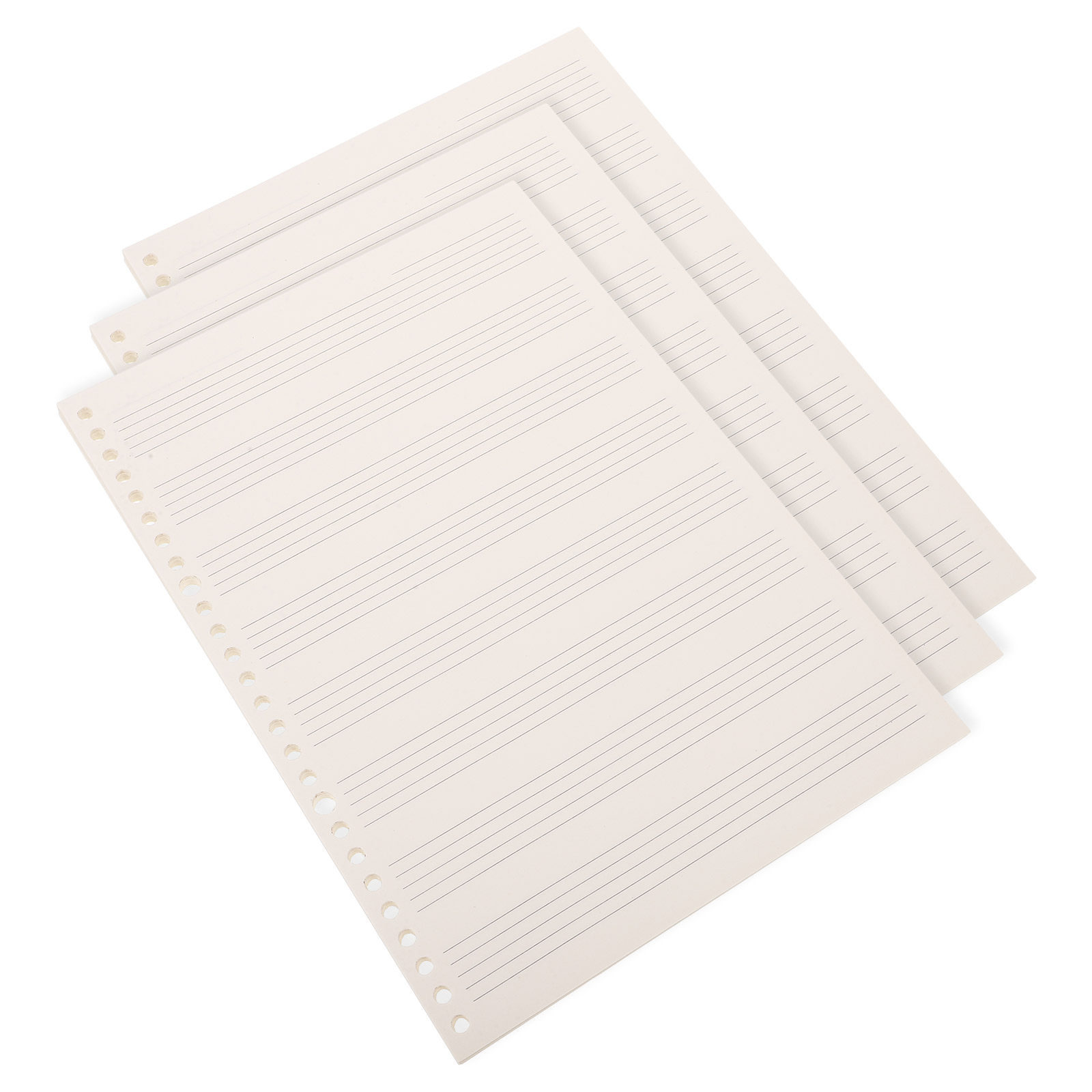 Blank Sheet Music Notebook - 3 Stück, kompaktes, abnehmbares Notenbuch für