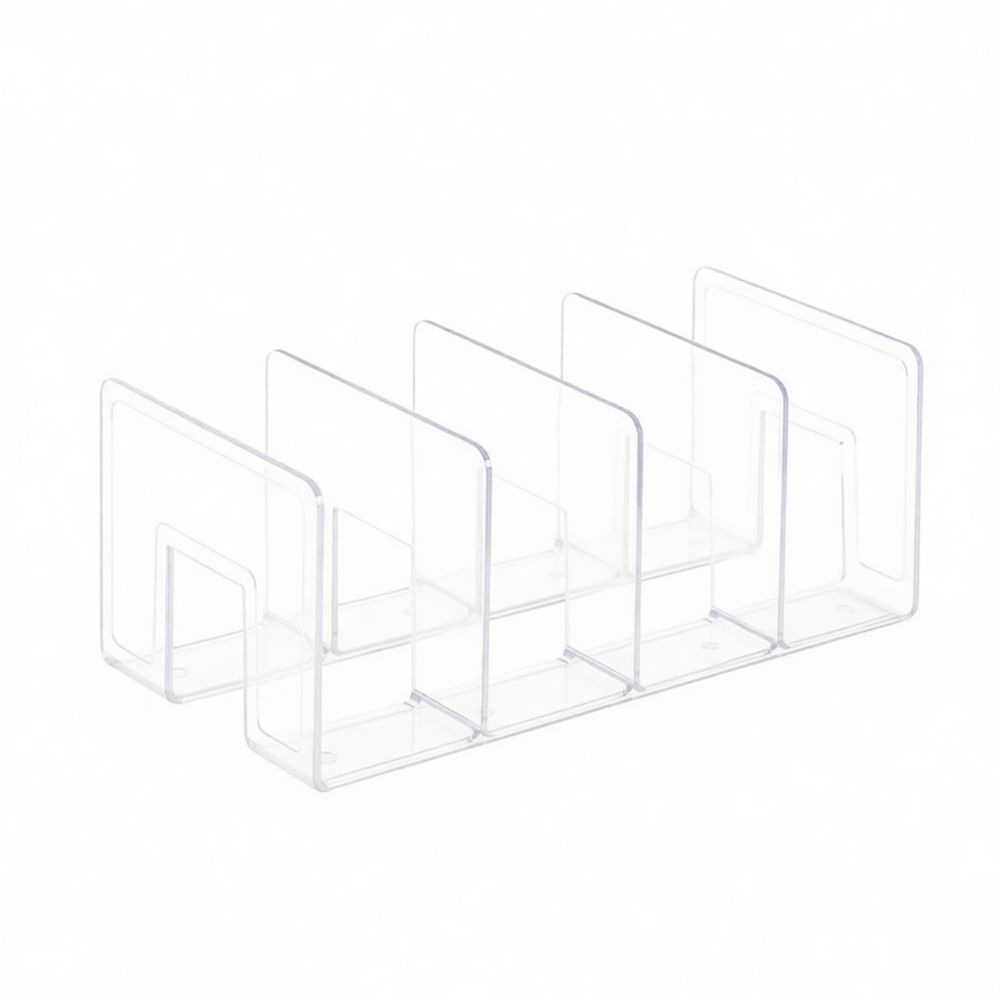 Clear Acrylic Book Stand Holder - Acryl-Bücherhalter, Schreibtisch-Organizer, transparentes Regal, Ablageständer für