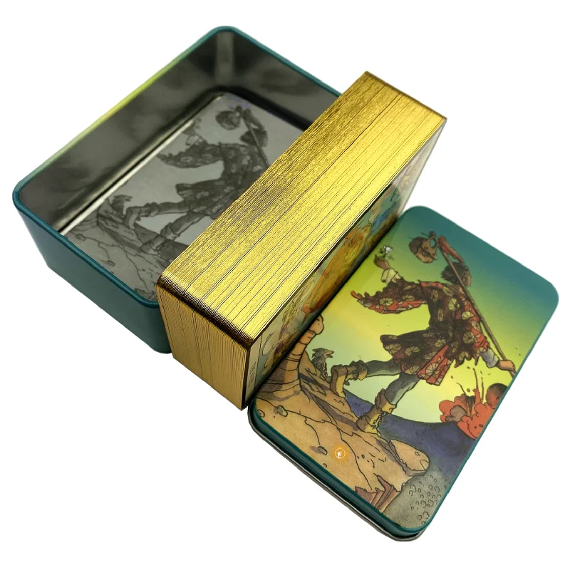 Metallbox, vergoldete Edition, – Tarot Deck With Guidebook Bewertung und Preis