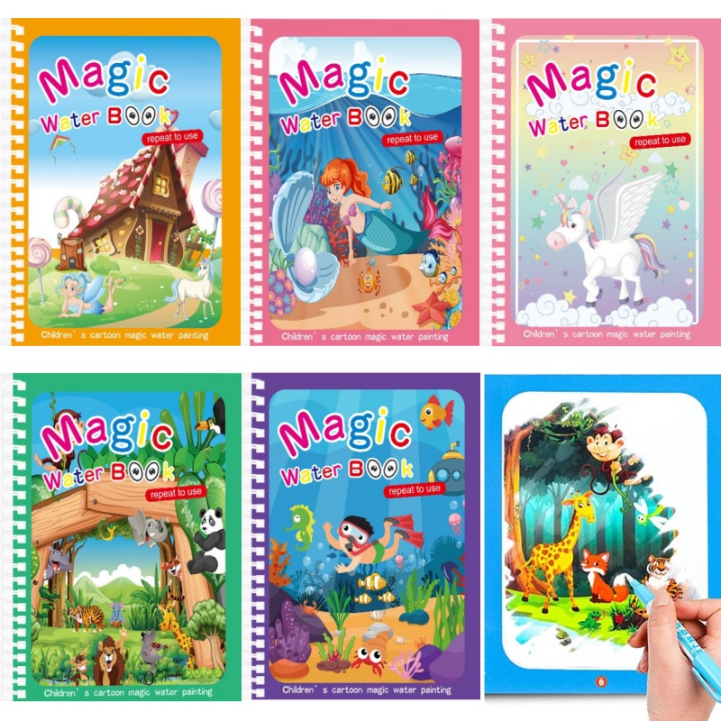 Magisches Wasser-Zeichenbuch,  – Reusable Water Magic Coloring Book Bewertung und Preis