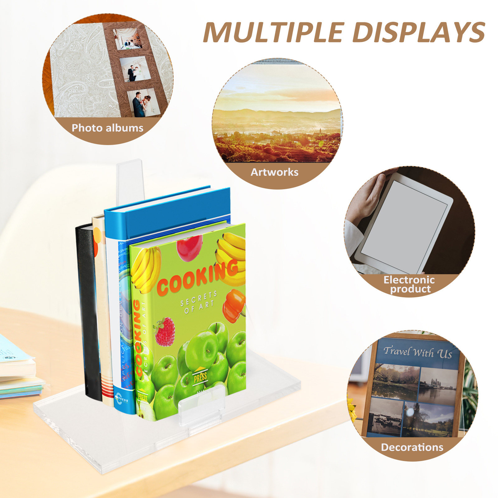 Vielseitiger Acryl-Plattenstän – Clear Acrylic Book Stand Holder Bewertung und Preis
