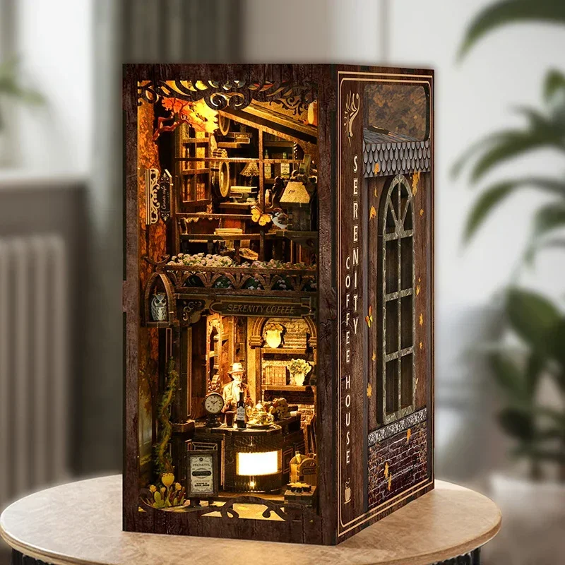 Serenity Coffee House Bücherre – Diy Wooden Book Nook Kit Shelf Insert Bewertung und Preis
