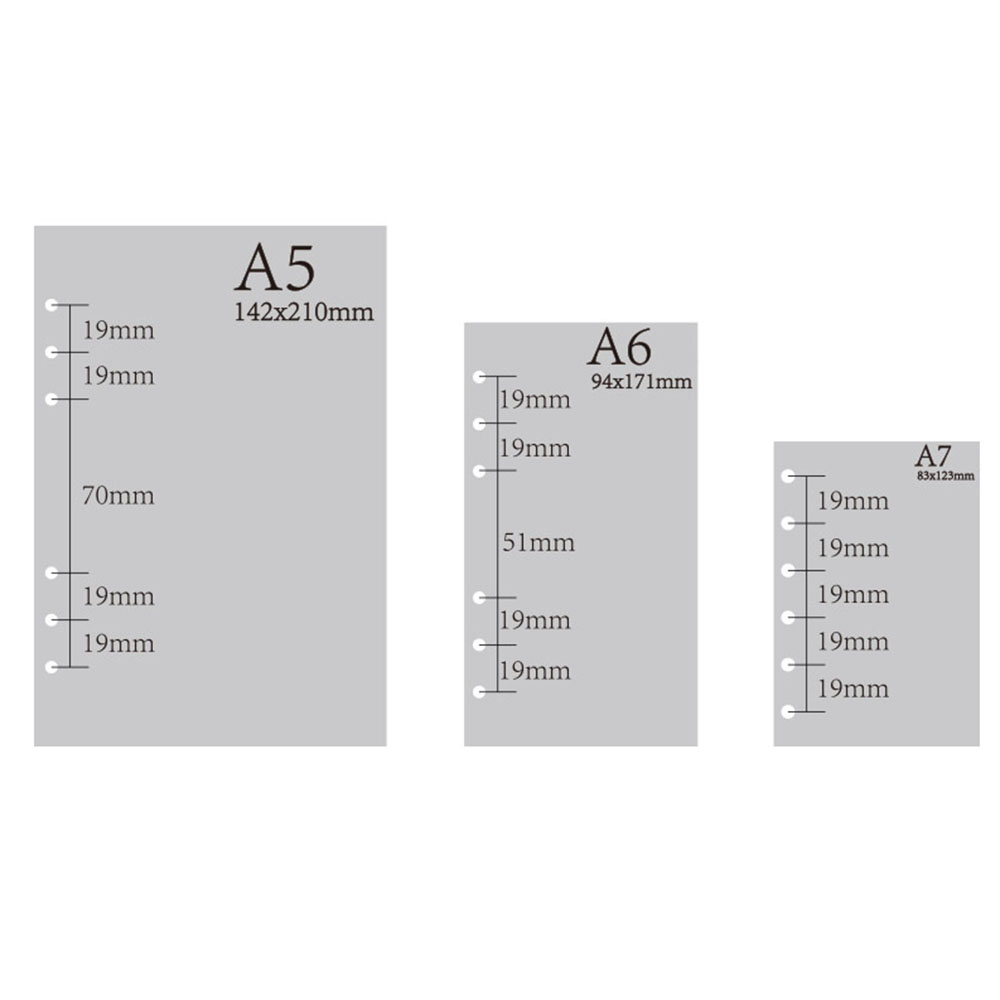 A5 A6 Loseblatt-Notizbuch, Nac – A5 Spiral Dotted Grid Notebook Bewertung und Preis